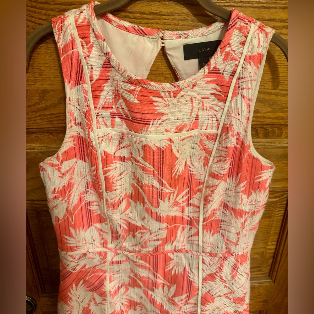 J.Crew Tropical Sheath dress in size 10 - Picture 2 of 5